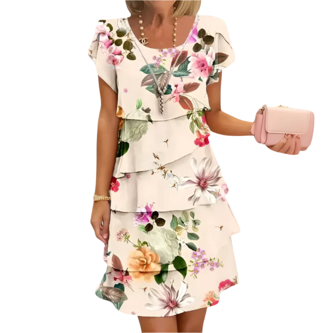 Kvinnors Maxiklänning Blommönster Flödande Design 0