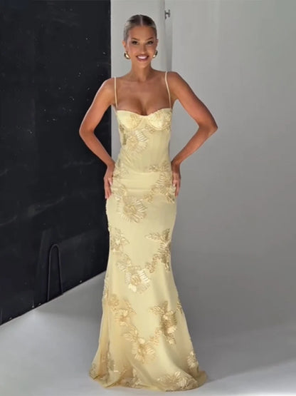 Kvinnors Maxiklänning Blommönstrad Off Shoulder 4
