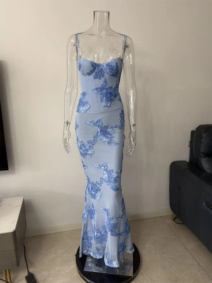 Kvinnors Maxiklänning Blommönstrad Off Shoulder 7
