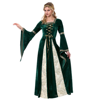 Kvinnors Maxiklänning Långärmad Prinsessstil Polyester 0