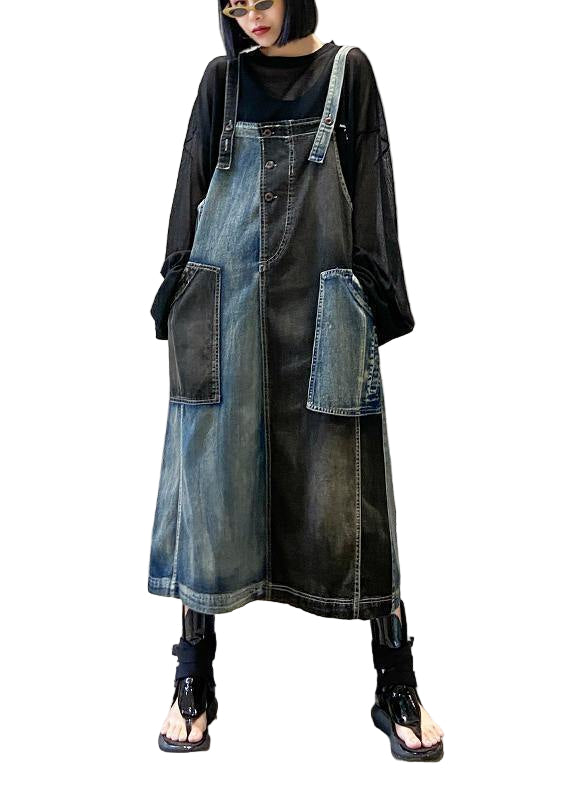 Kvinnors Maxiklänning med Ärmlösa Fickor 0