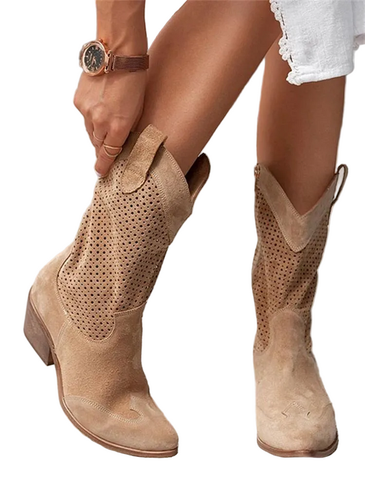 Kvinnors Mid-Length Western Boots Stilrena 0