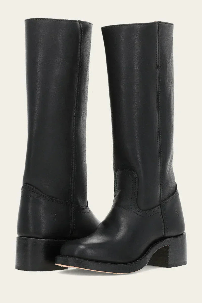 Kvinnors Mid Calf Stövlar Västernstil 9