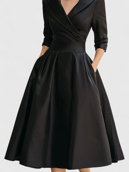 Kvinnors Midi Klänning Elegant Stil 2