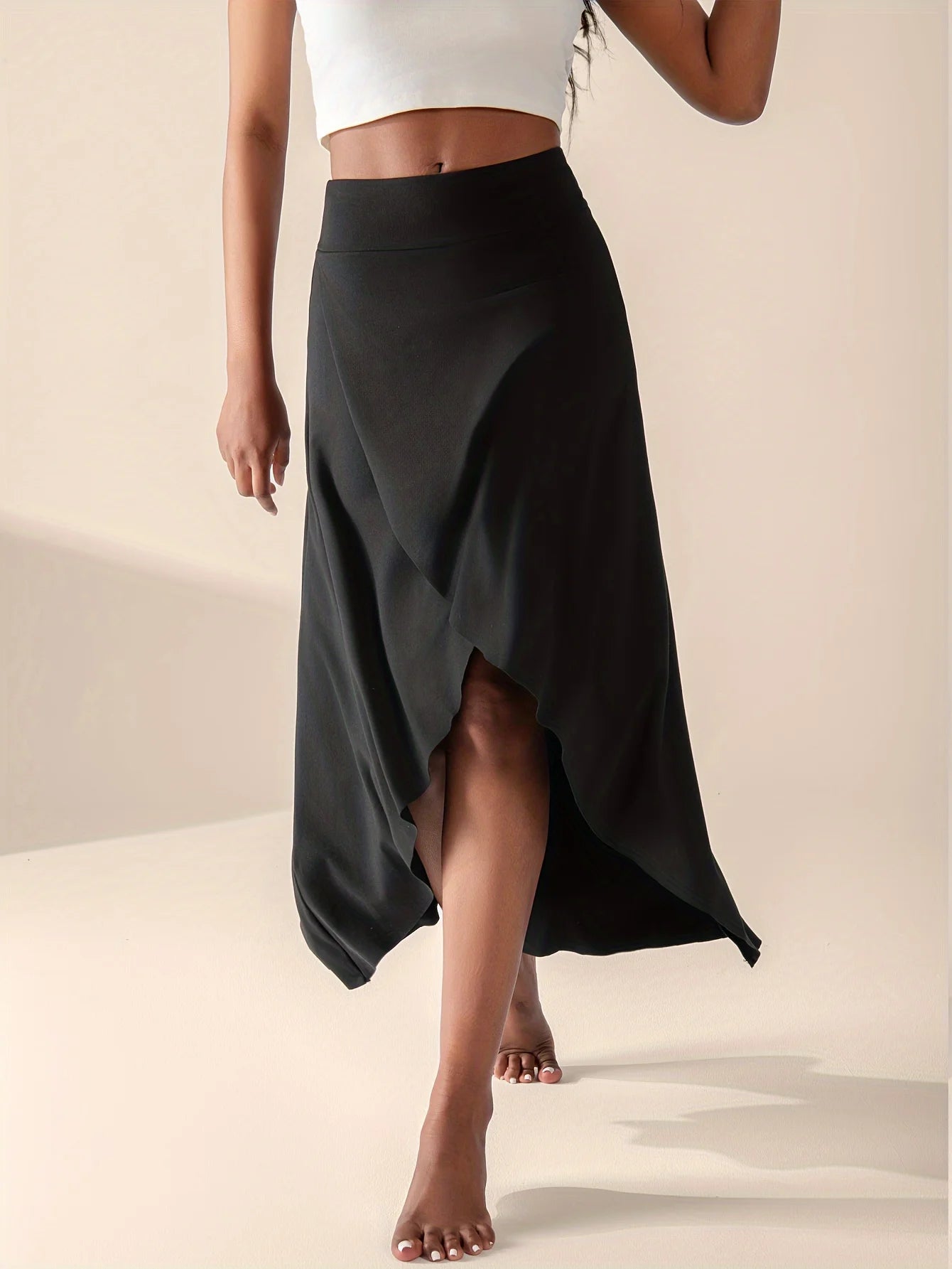 Kvinnors Midi Omlottkjol med Culotte 1