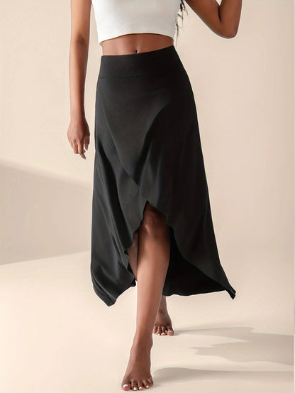 Kvinnors Midi Omlottkjol med Culotte 1