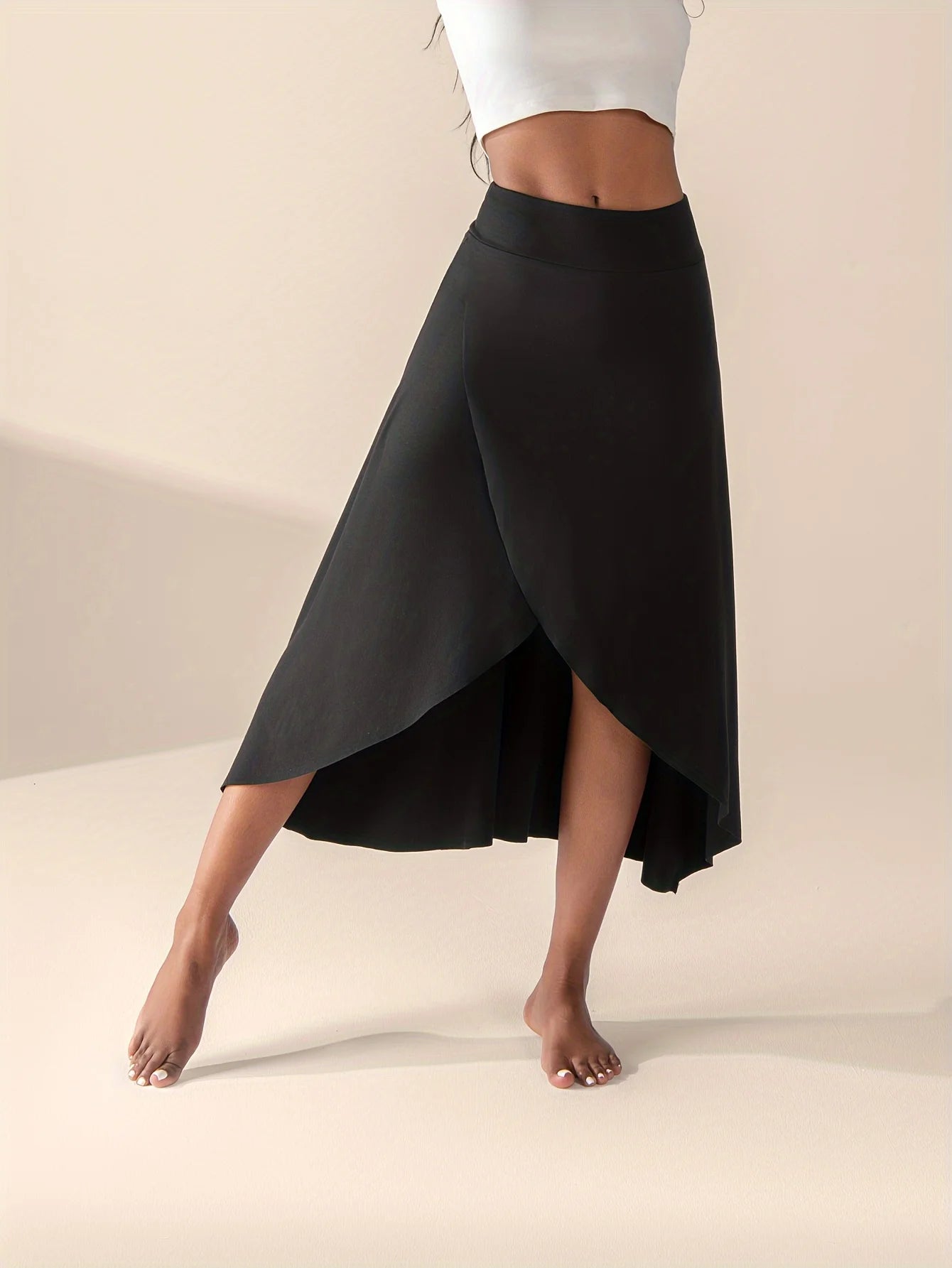 Kvinnors Midi Omlottkjol med Culotte 3