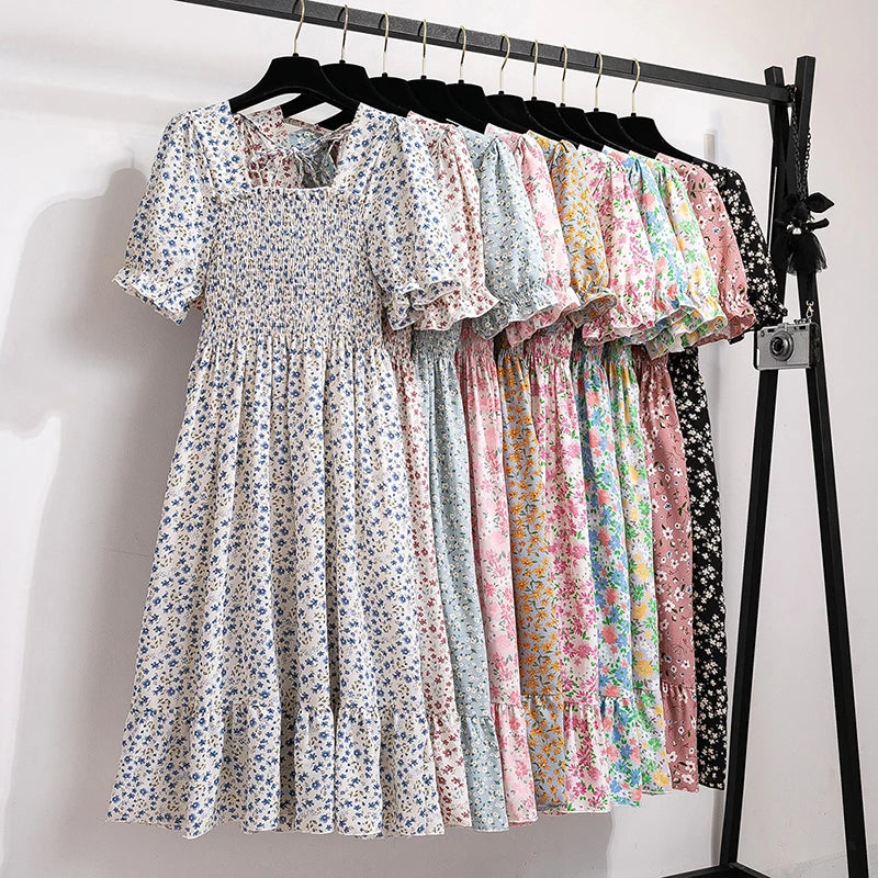 Kvinnors Midiklänning Bohemian Stil 0
