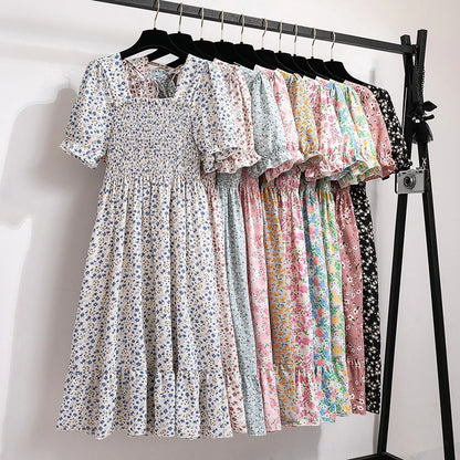 Kvinnors Midiklänning Bohemian Stil 0