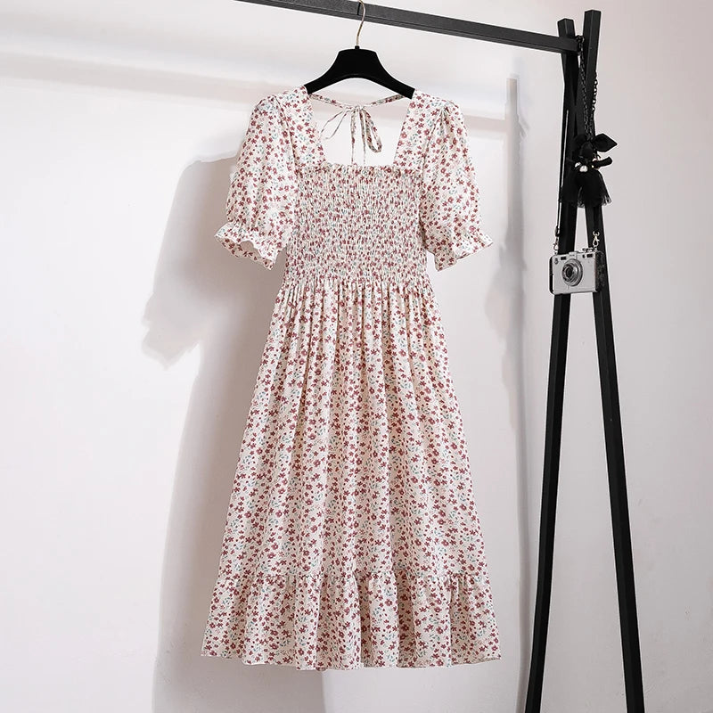 Kvinnors Midiklänning Bohemian Stil 10