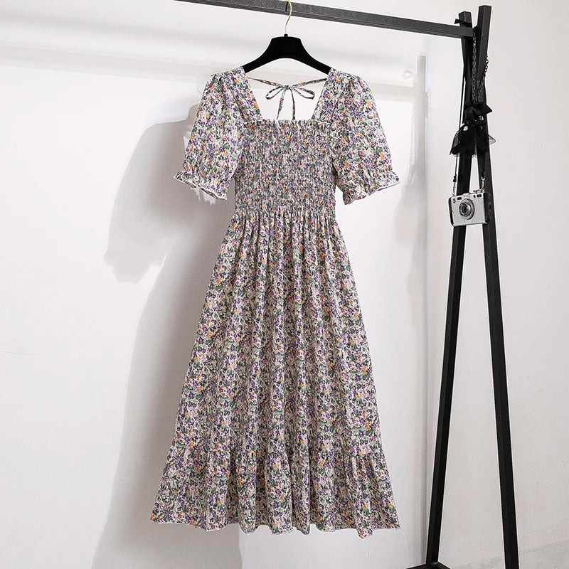 Kvinnors Midiklänning Bohemian Stil 17