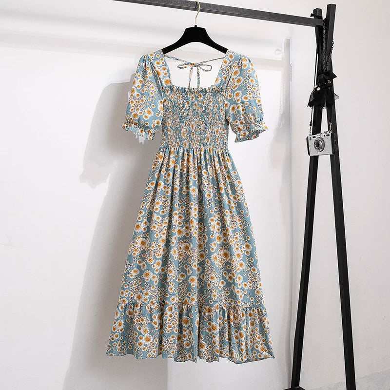 Kvinnors Midiklänning Bohemian Stil 18