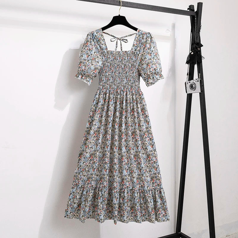 Kvinnors Midiklänning Bohemian Stil 20