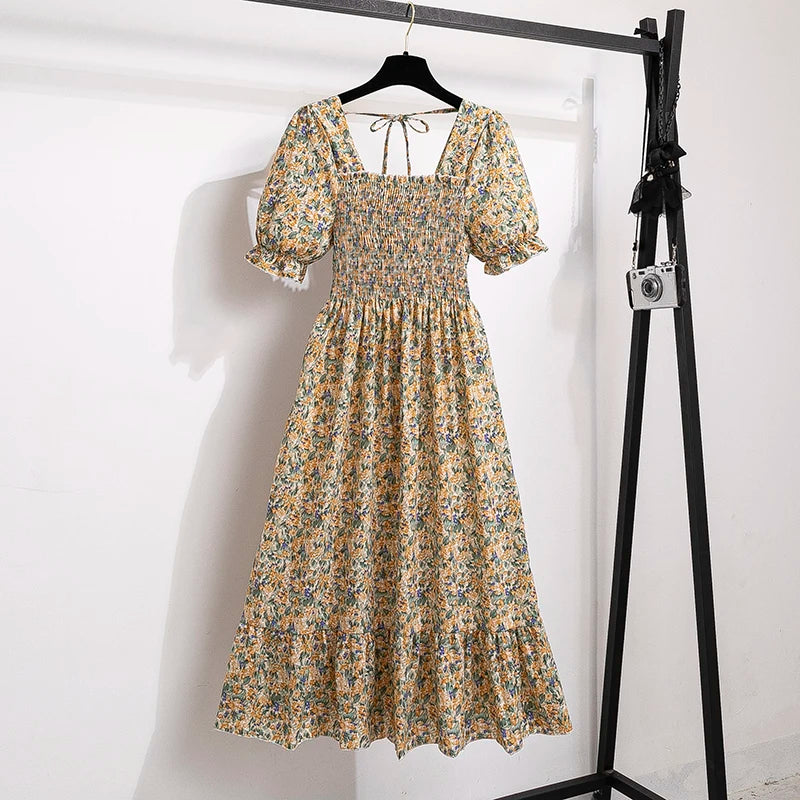 Kvinnors Midiklänning Bohemian Stil 21