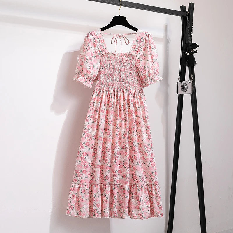 Kvinnors Midiklänning Bohemian Stil 23
