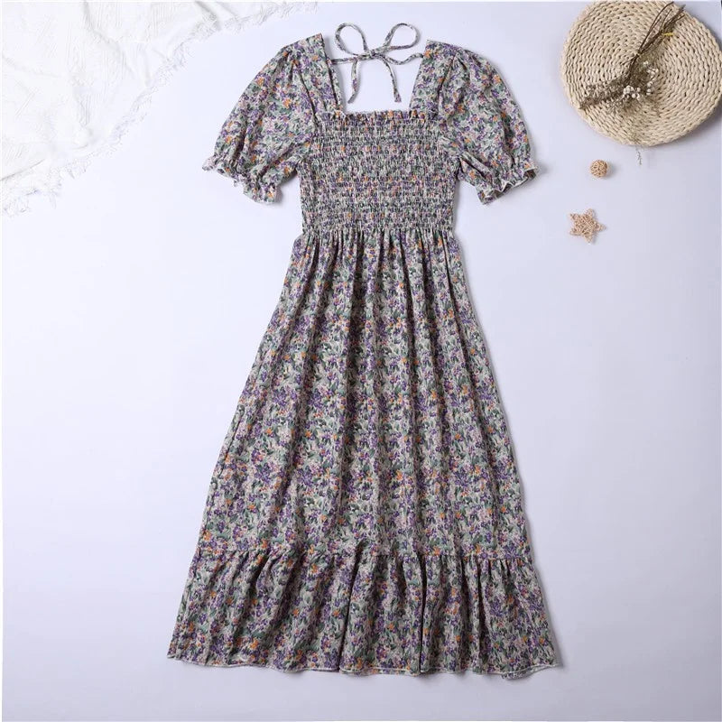 Kvinnors Midiklänning Bohemian Stil 5