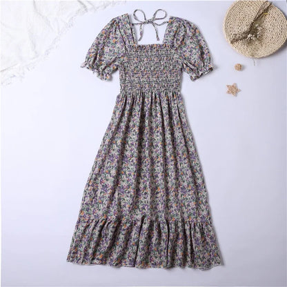 Kvinnors Midiklänning Bohemian Stil 5