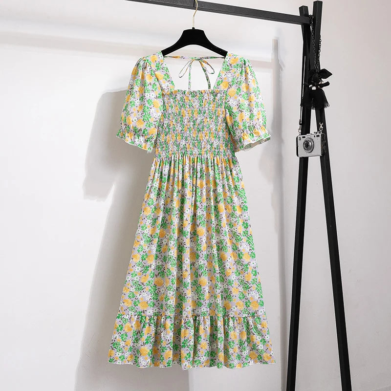 Kvinnors Midiklänning Bohemian Stil 6
