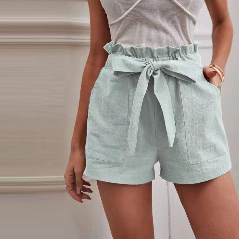 Kvinnors Midjehöga Shorts 18