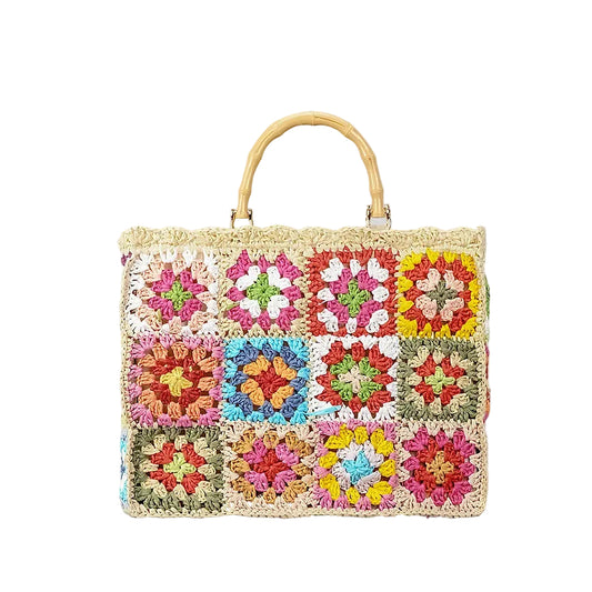 Kvinnors Mini Tote Väska Boho Stil 0