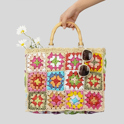 Kvinnors Mini Tote Väska Boho Stil 1