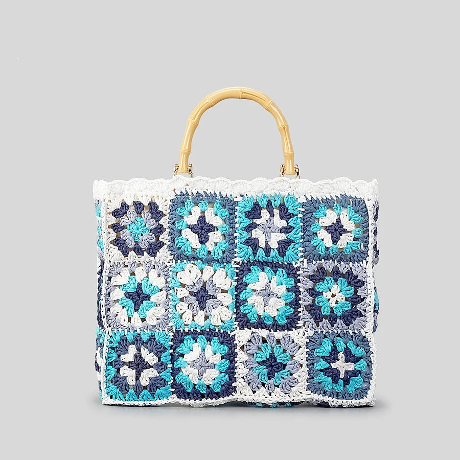 Kvinnors Mini Tote Väska Boho Stil 4
