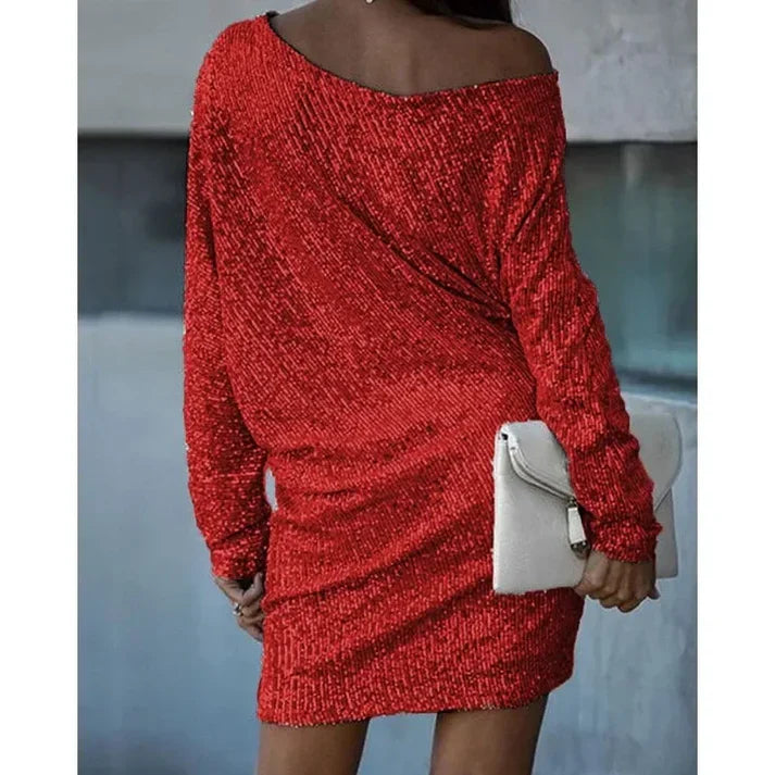 Kvinnors Miniklänning Off-Shoulder 4