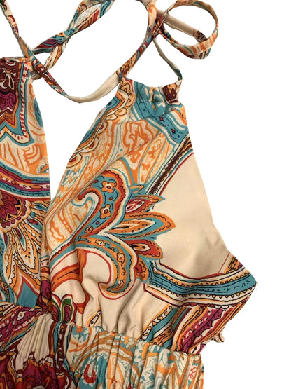Kvinnors Miniklänning Rygglös Boho-Stil 5