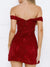 Kvinnors Off Shoulder Klänning Sweetheart Urringning Stretchig Polyester 1