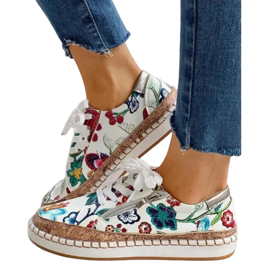 Kvinnors Ortopediska Skor Slip-On Design med Halkfri Sula 0
