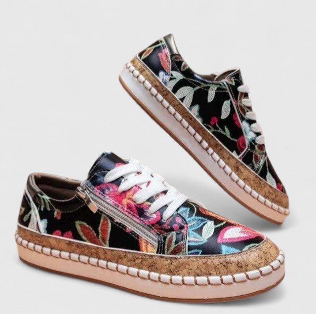 Kvinnors Ortopediska Skor Slip-On Design med Halkfri Sula 1