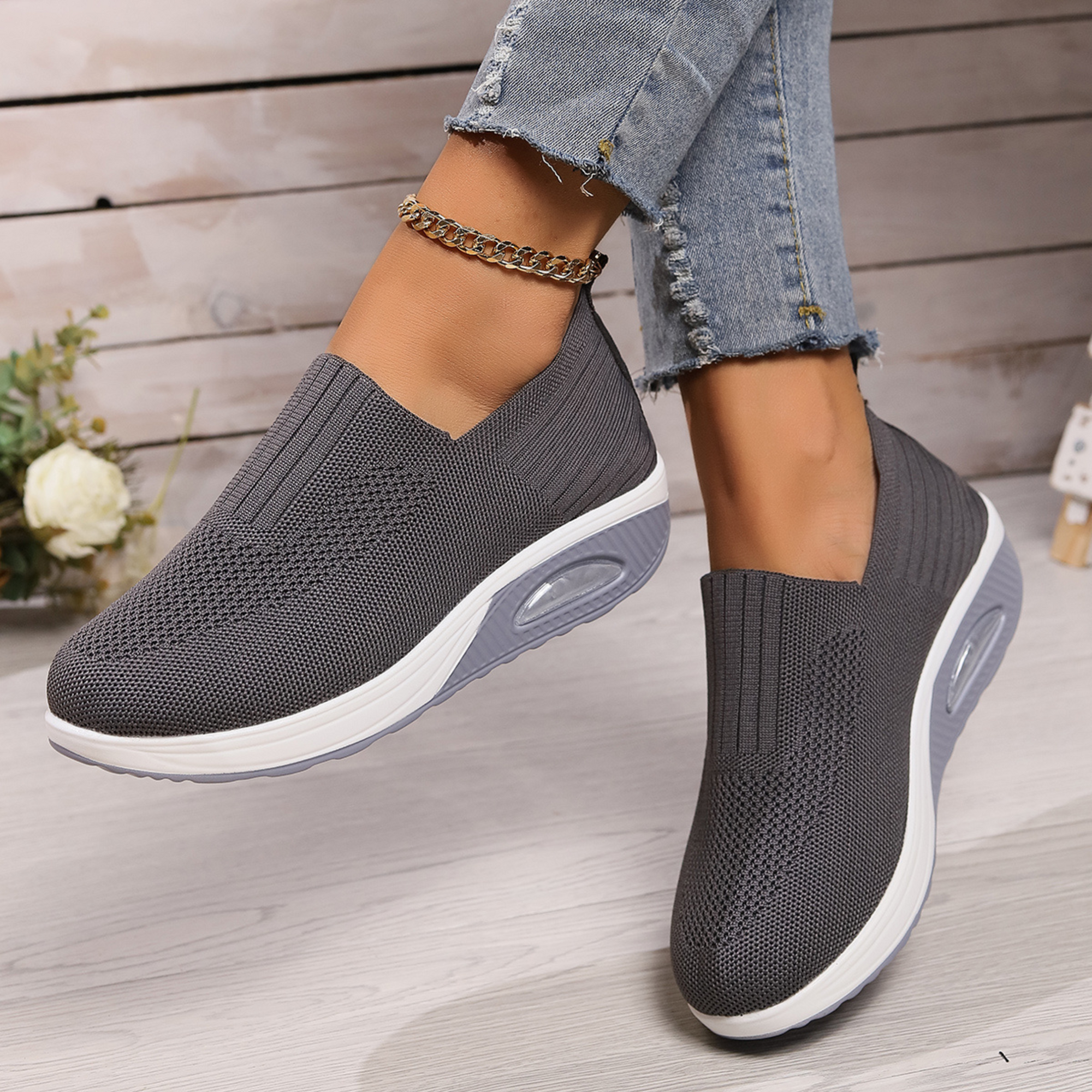 Kvinnors Ortopediska Sneakers med Stöd och Komfort 8