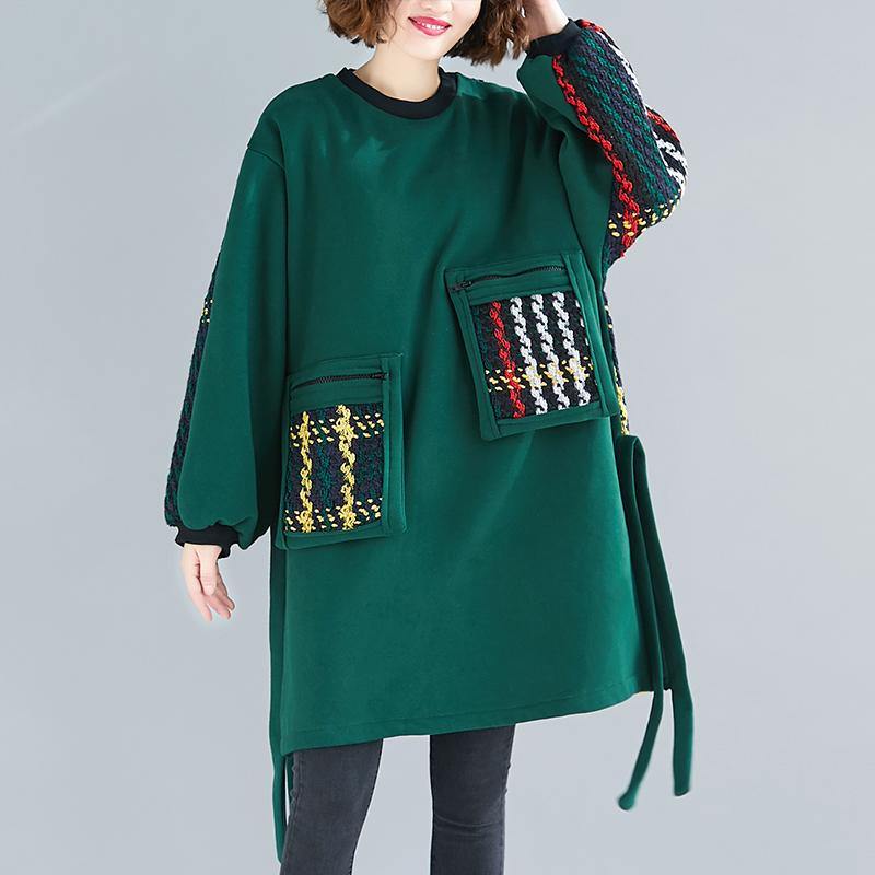 Kvinnors Överdimensionerad Klänning med Sidoöppning 2