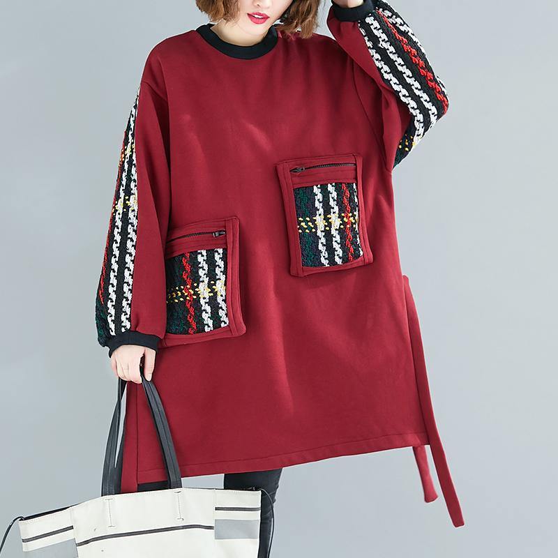 Kvinnors Överdimensionerad Klänning med Sidoöppning 6