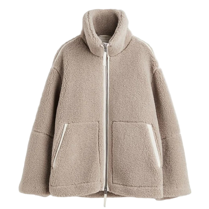 Kvinnors Oversize Jacka Varm och Trendig 0