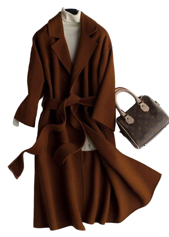 Kvinnors Oversize Trench Coat med Midjeband 0