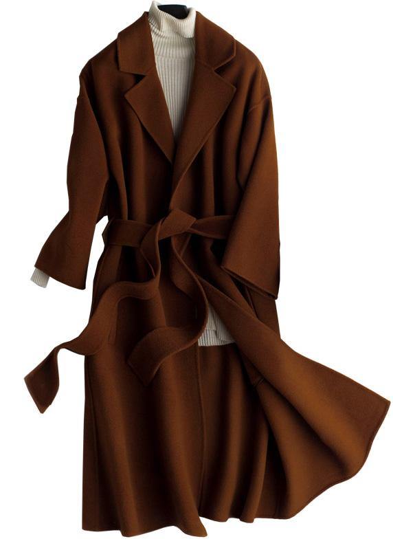 Kvinnors Oversize Trench Coat med Midjeband 4