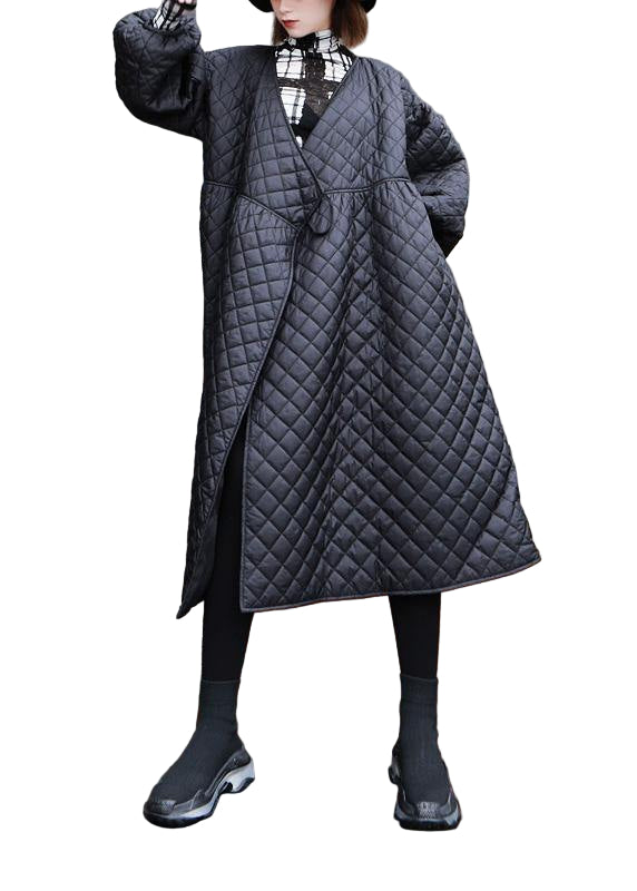 Kvinnors Oversize Vinterkappa med Lanternärm 0