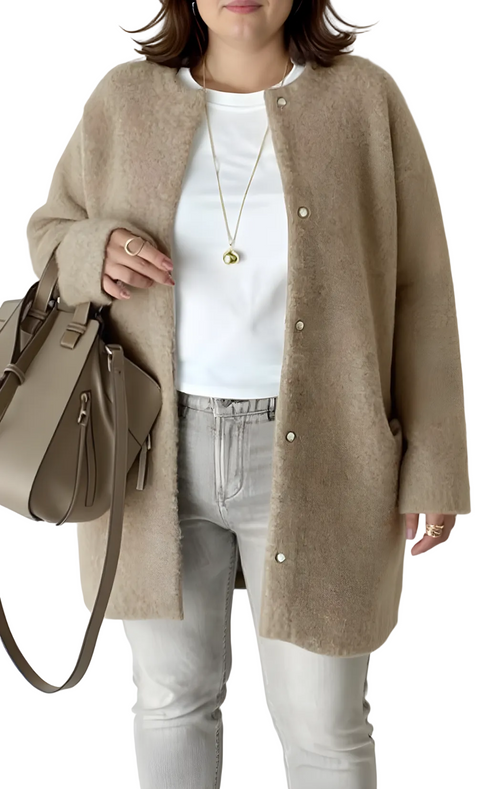 Kvinnors Oversized Cardigan 0
