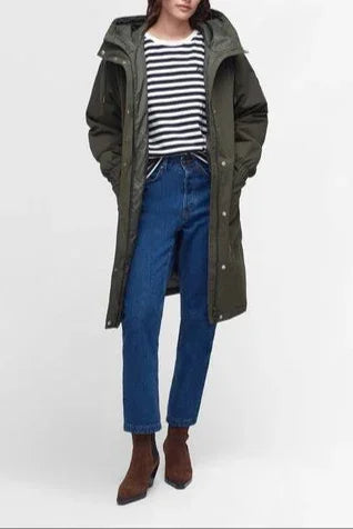 Kvinnors Oversized Huvjacka V-Ringad 1