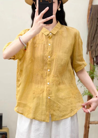 Kvinnors Oversized Topp Broderad 3