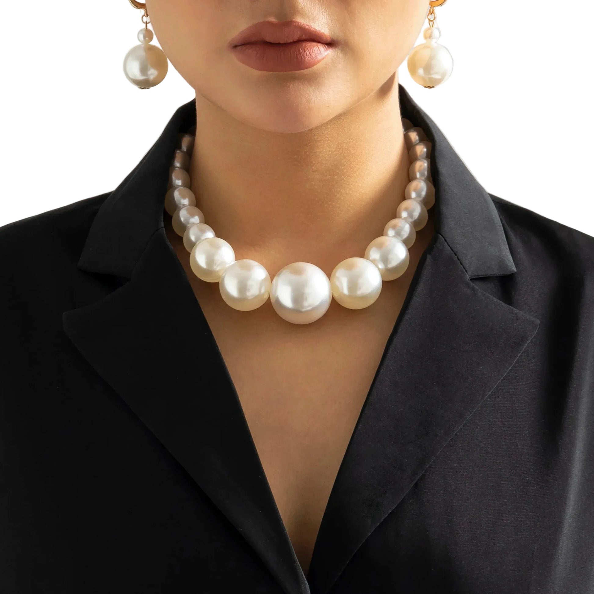Kvinnors Pärlhalsband Choker Set 0