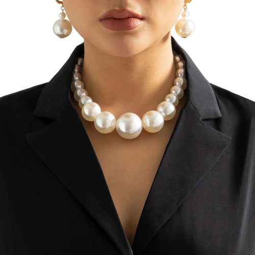 Kvinnors Pärlhalsband Choker Set 0