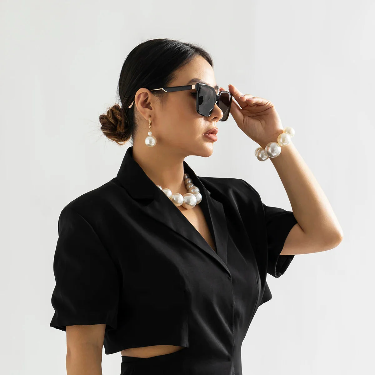 Kvinnors Pärlhalsband Choker Set 5