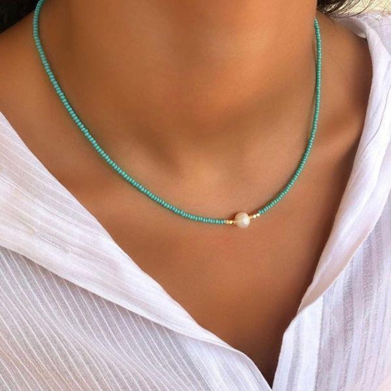 Kvinnors Pärlhalsband Tidlös Stil 0