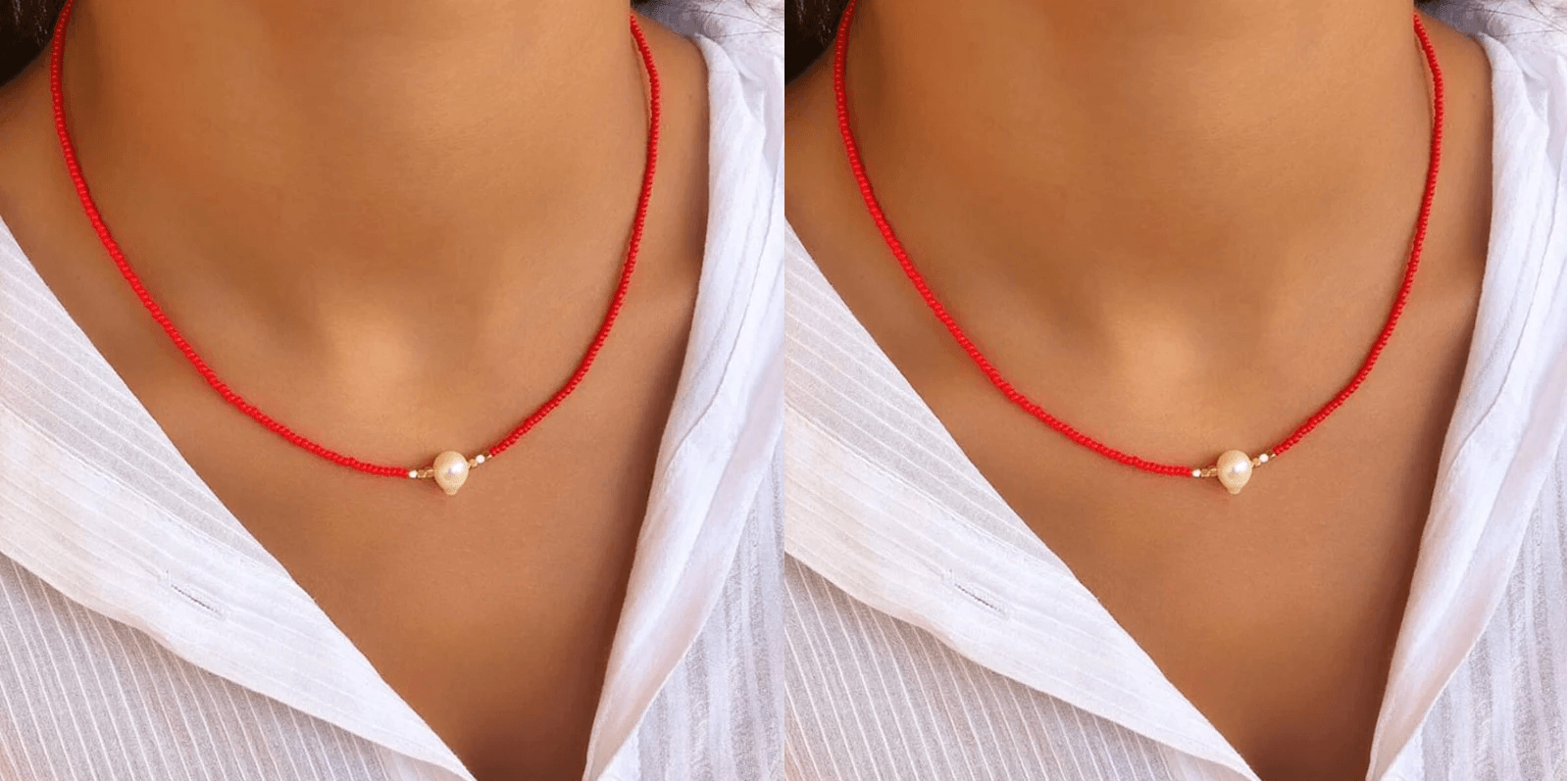 Kvinnors Pärlhalsband Tidlös Stil 1