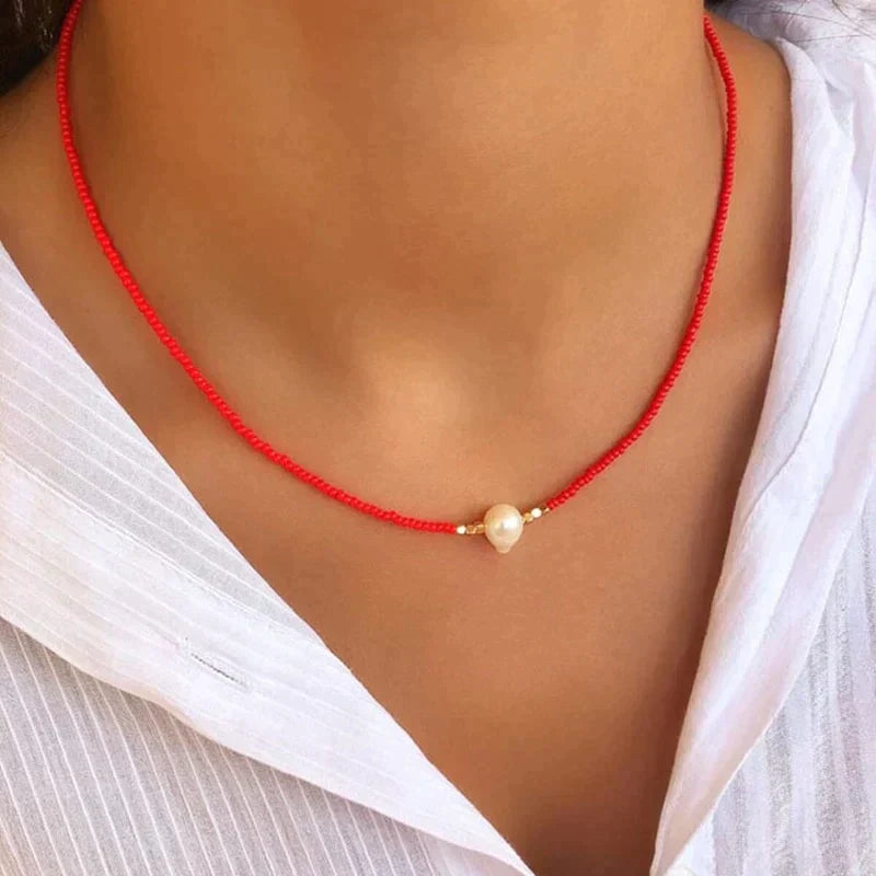 Kvinnors Pärlhalsband Tidlös Stil 10