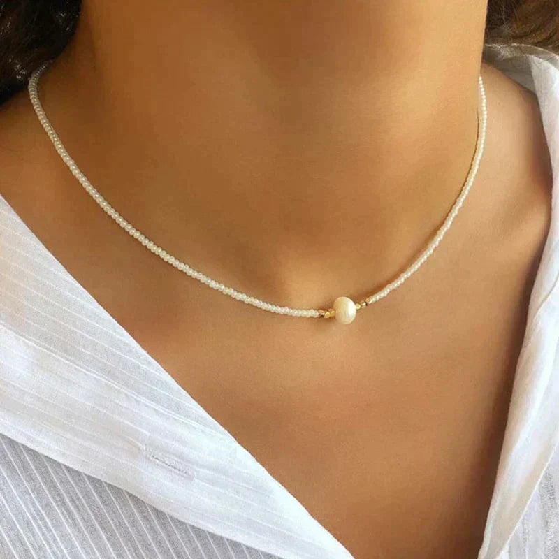 Kvinnors Pärlhalsband Tidlös Stil 11