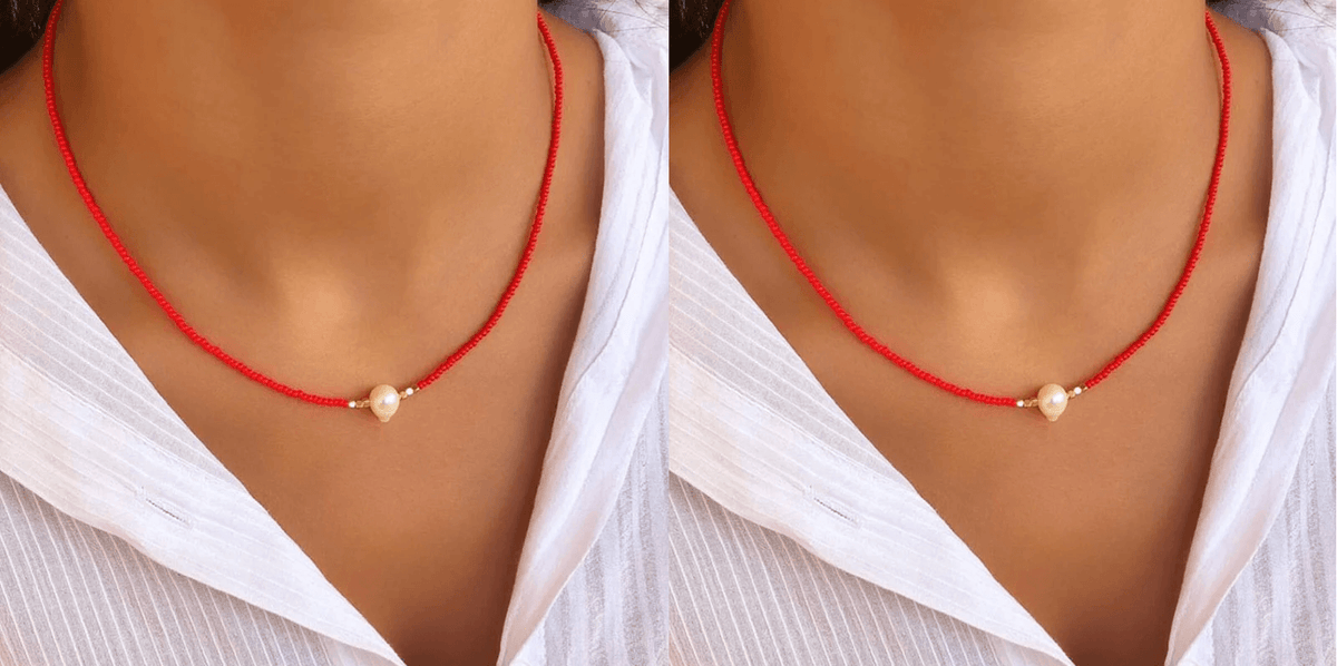 Kvinnors Pärlhalsband Tidlös Stil 1