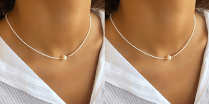 Kvinnors Pärlhalsband Tidlös Stil 2